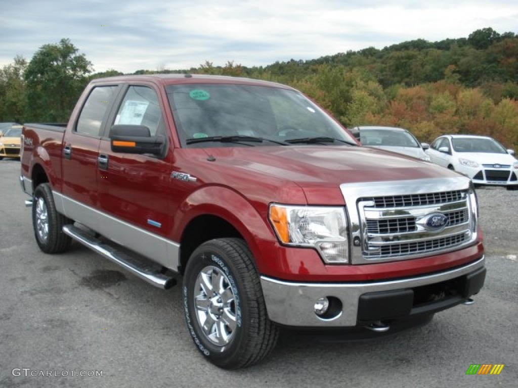 Ruby Red Metallic 2013 Ford F150 XLT SuperCrew 4x4 Exterior Photo #71301937