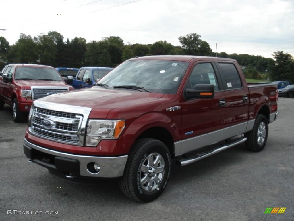 Ruby Red Metallic 2013 Ford F150 XLT SuperCrew 4x4 Exterior Photo #71301955