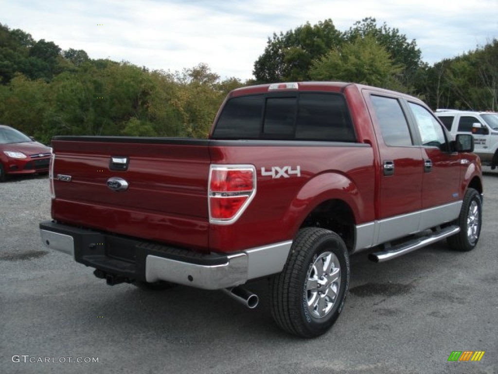 Ruby Red Metallic 2013 Ford F150 XLT SuperCrew 4x4 Exterior Photo #71301988