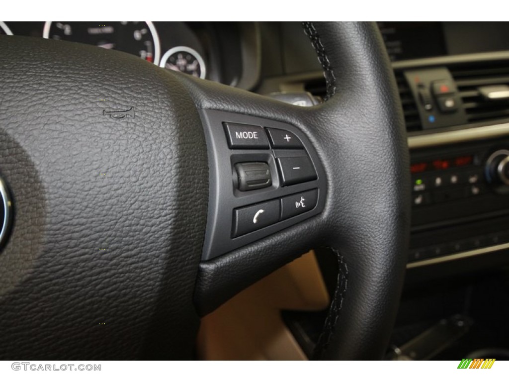 2013 X3 xDrive 28i - Black Sapphire Metallic / Sand Beige photo #22