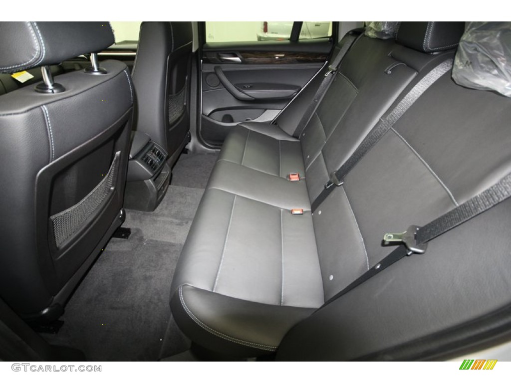 Black Interior 2013 BMW X3 xDrive 28i Photo #71302282