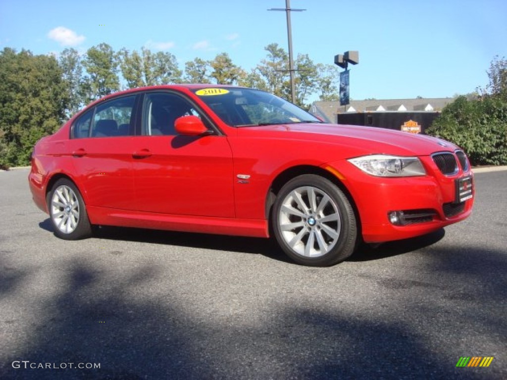 2011 3 Series 328i xDrive Sedan - Crimson Red / Black photo #2