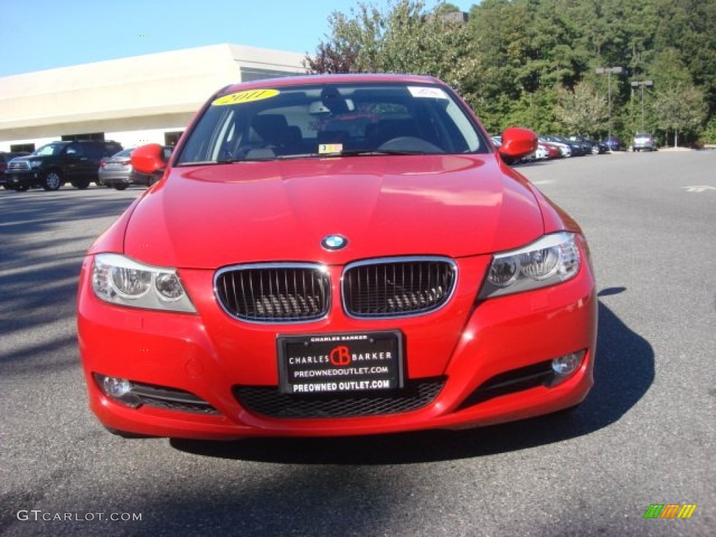 2011 3 Series 328i xDrive Sedan - Crimson Red / Black photo #7