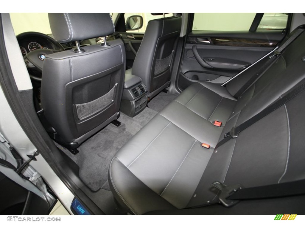 Black Interior 2013 BMW X3 xDrive 28i Photo #71302384