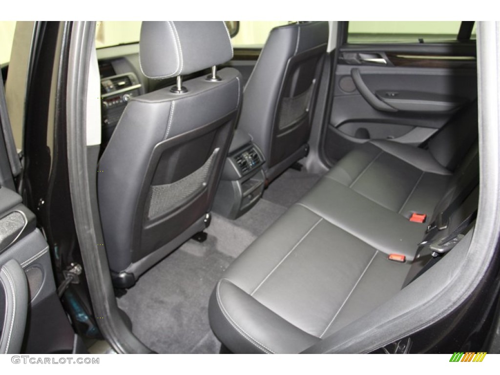 Black Interior 2013 BMW X3 xDrive 28i Photo #71302648