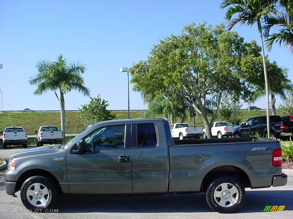 2006 F150 STX SuperCab - Dark Shadow Grey Metallic / Flint photo #7