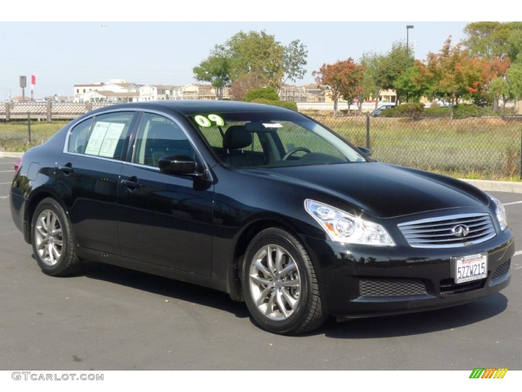 2009 G 37 Journey Sedan - Black Obsidian / Graphite photo #1