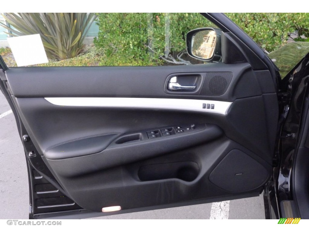 2009 Infiniti G 37 Journey Sedan Graphite Door Panel Photo #71304277