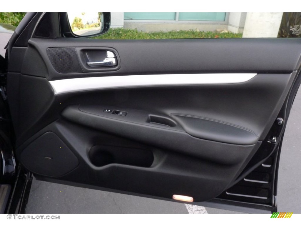 2009 Infiniti G 37 Journey Sedan Graphite Door Panel Photo #71304305