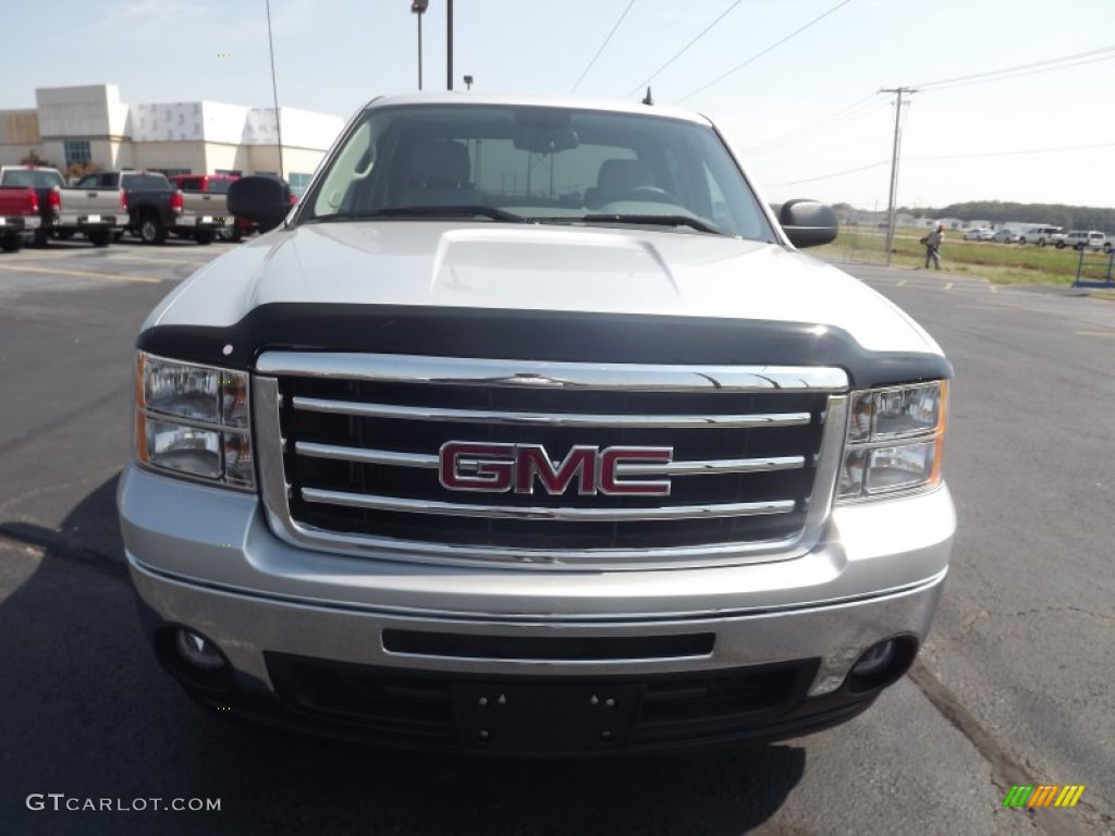 2013 Sierra 1500 SLE Crew Cab - Quicksilver Metallic / Light Titanium/Dark Titanium photo #1