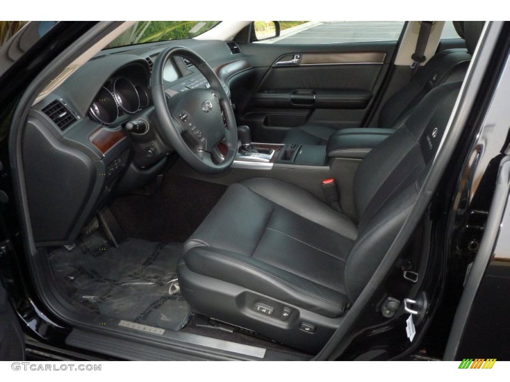 Graphite Black Interior 2009 Infiniti M 35 Sedan Photo #71305513