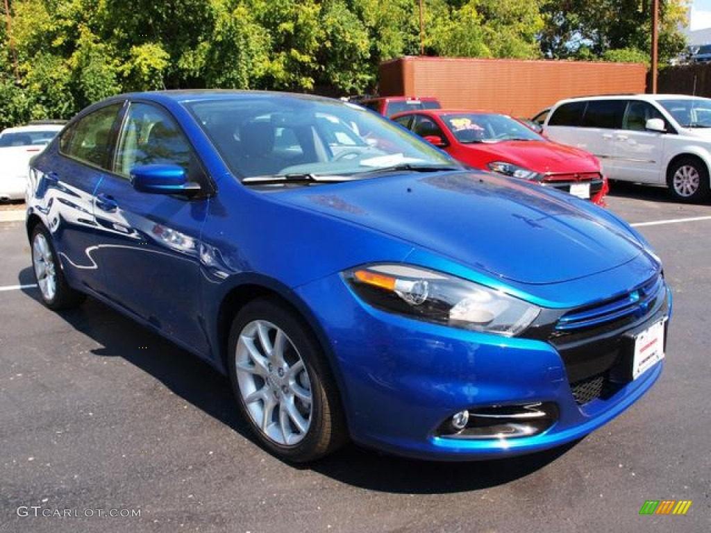 2013 Dart Rallye - Blue Streak Pearl Coat / Diesel Gray photo #2