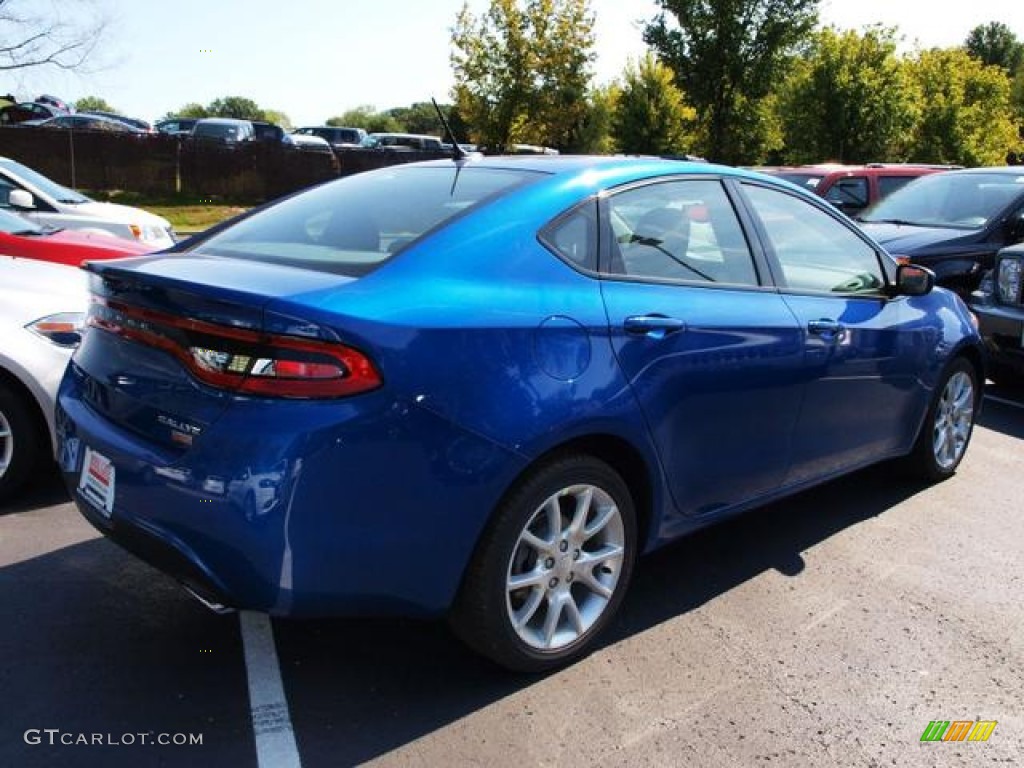 2013 Dart Rallye - Blue Streak Pearl Coat / Diesel Gray photo #3