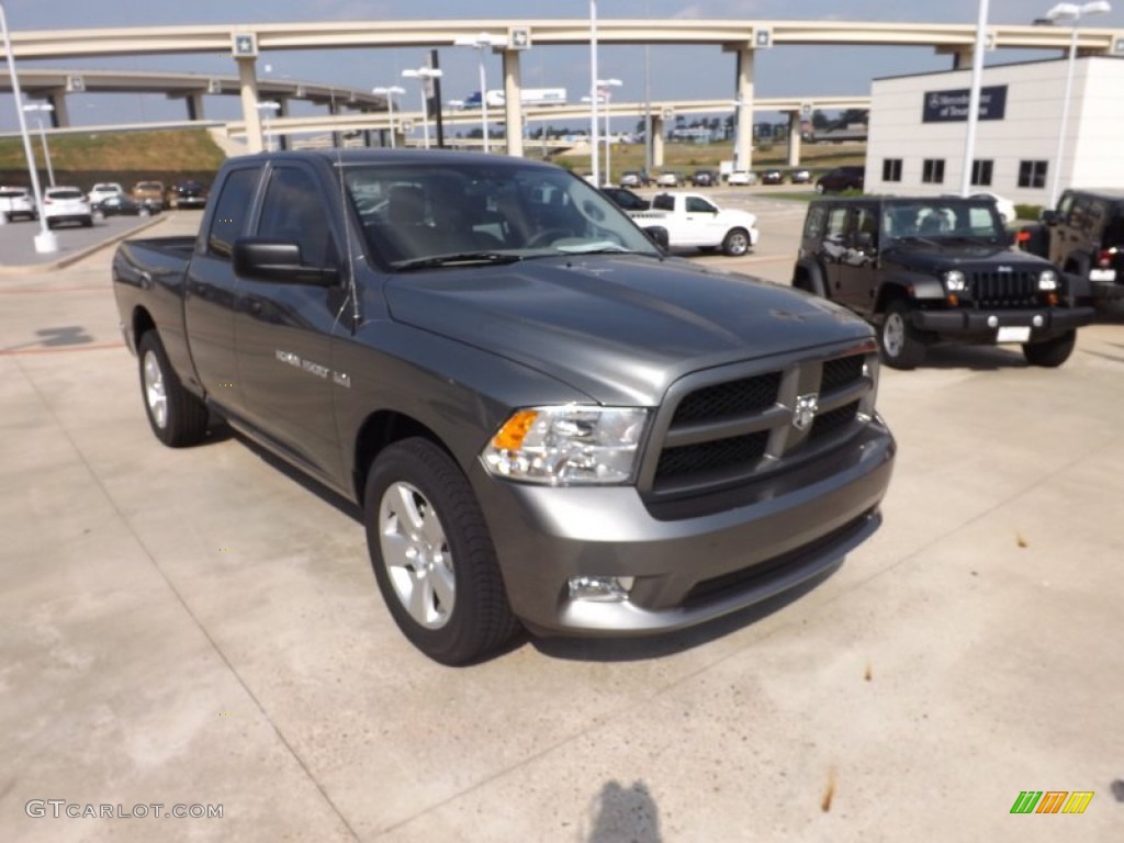 2012 Ram 1500 Express Quad Cab - Mineral Gray Metallic / Dark Slate Gray/Medium Graystone photo #7