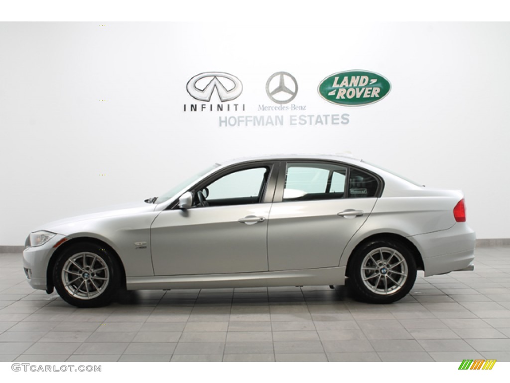 2010 3 Series 328i xDrive Sedan - Titanium Silver Metallic / Black photo #2
