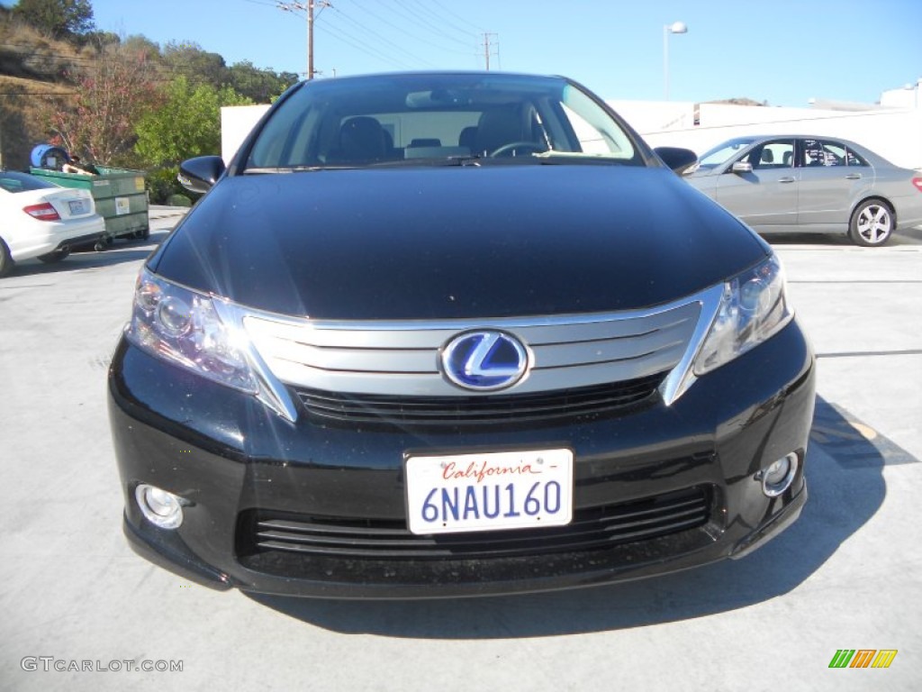 2010 HS 250h Hybrid Premium - Obsidian Black / Black photo #2
