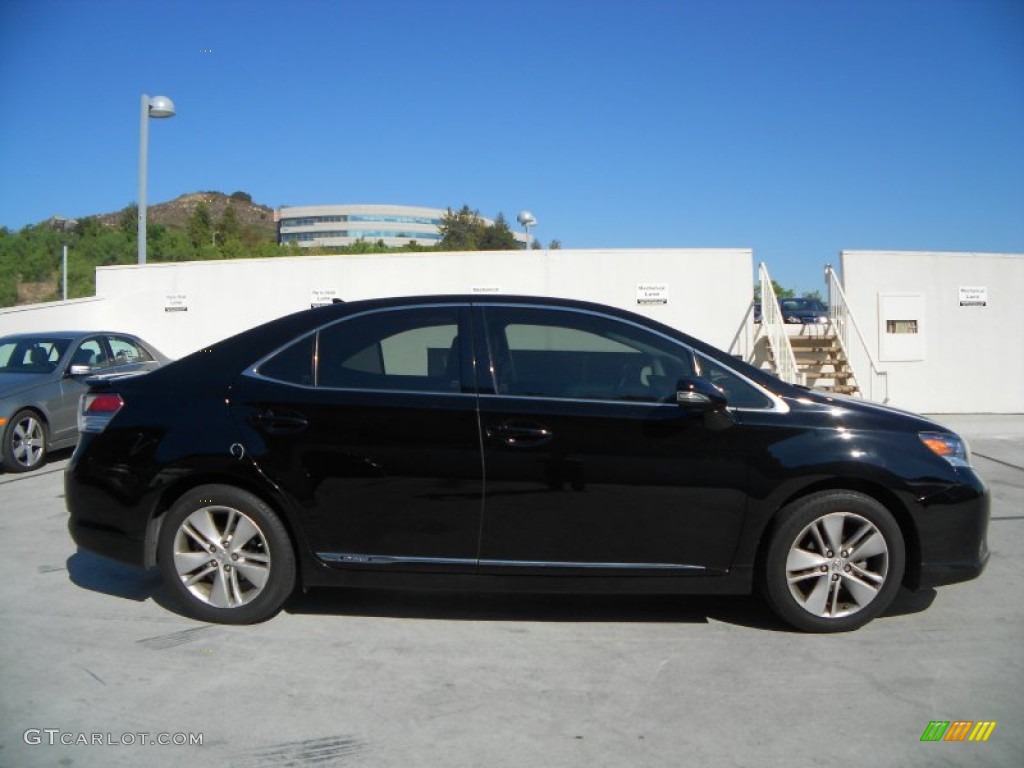 2010 HS 250h Hybrid Premium - Obsidian Black / Black photo #3