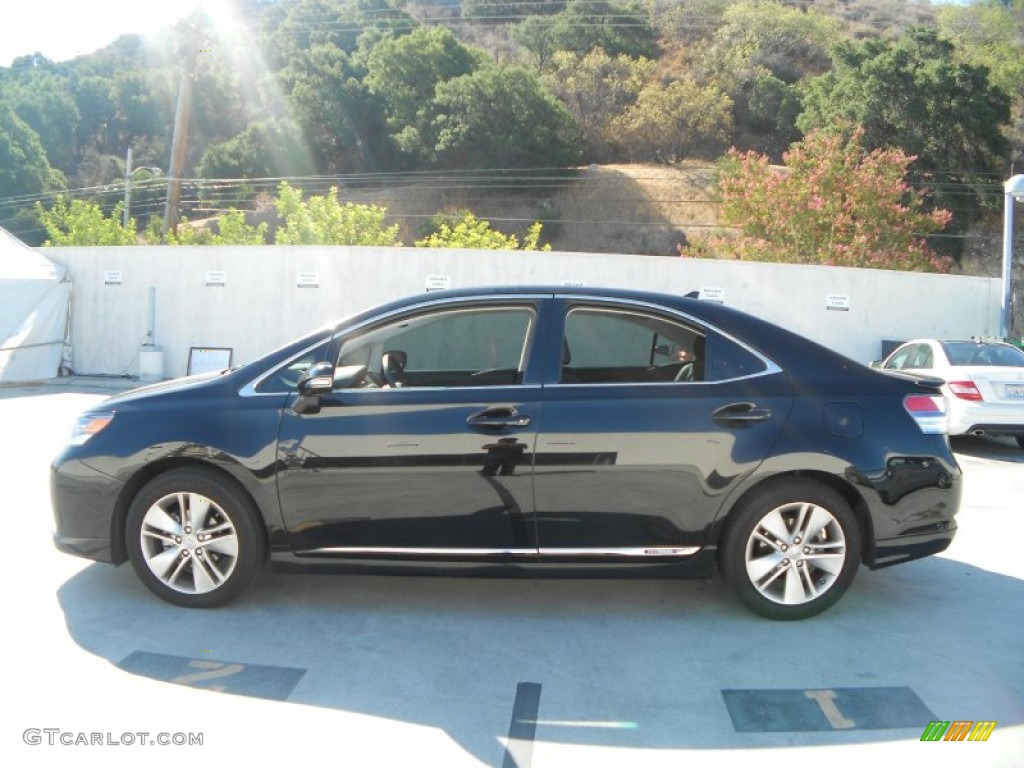 2010 HS 250h Hybrid Premium - Obsidian Black / Black photo #11