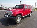 2012 Flame Red Jeep Wrangler Unlimited Sahara 4x4  photo #1