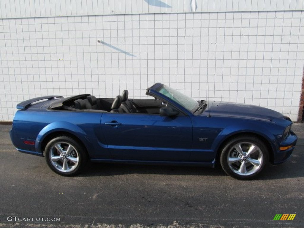 2006 Mustang GT Premium Convertible - Vista Blue Metallic / Dark Charcoal photo #2