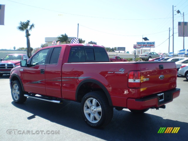 2006 F150 FX4 SuperCab 4x4 - Bright Red / Black photo #5