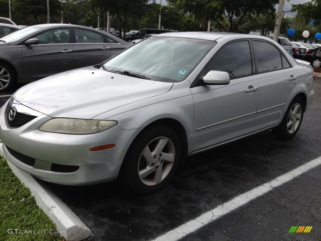 2004 MAZDA6 i Sedan - Glacier Silver Metallic / Gray photo #1