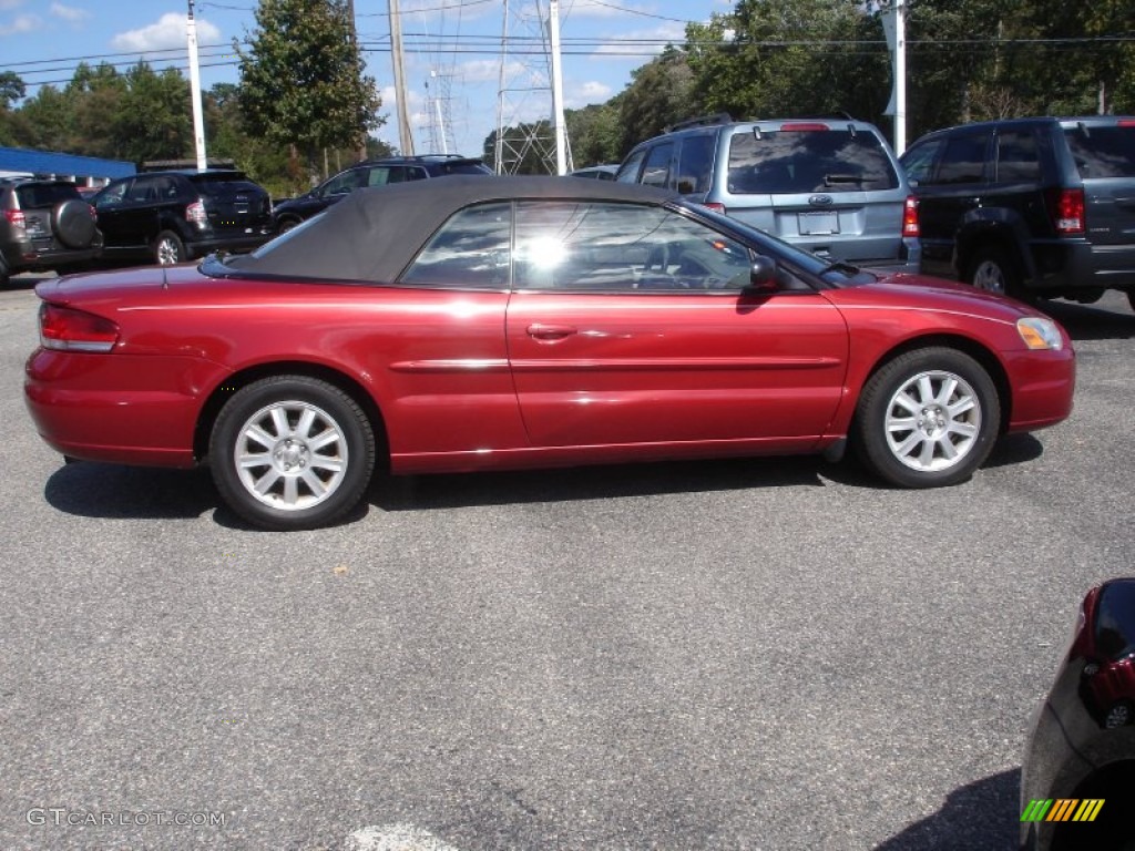 2006 Sebring GTC Convertible - Inferno Red Crystal Pearl / Taupe photo #7