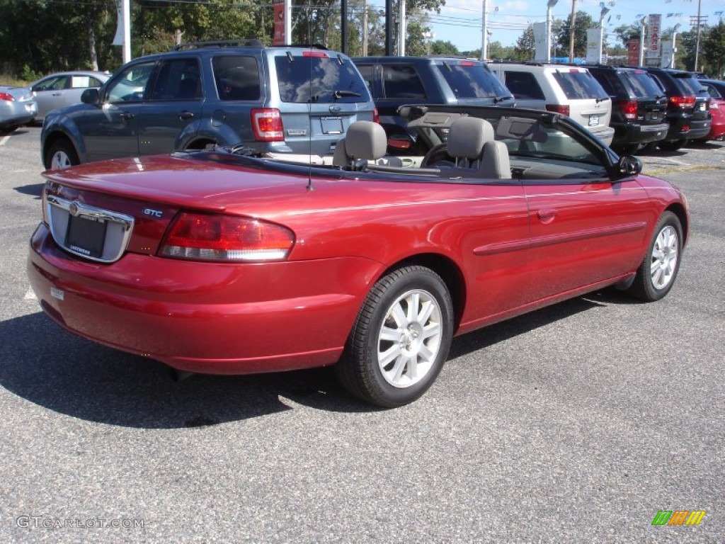 2006 Sebring GTC Convertible - Inferno Red Crystal Pearl / Taupe photo #10