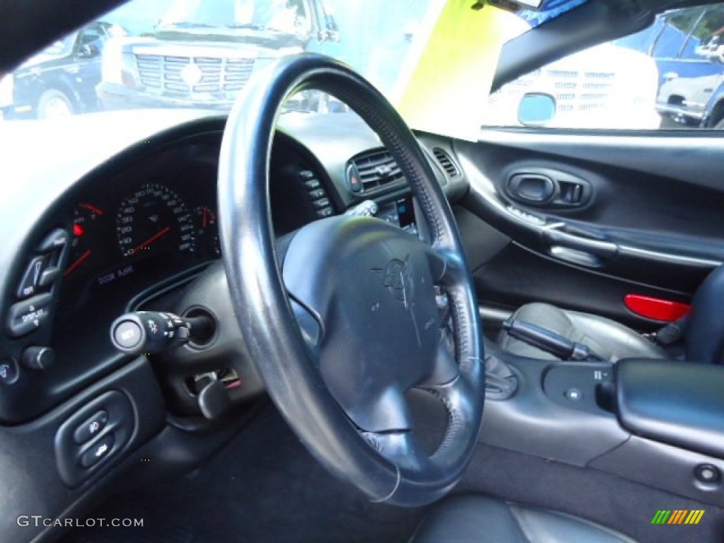 2000 Chevrolet Corvette Coupe Black Steering Wheel Photo #71316817