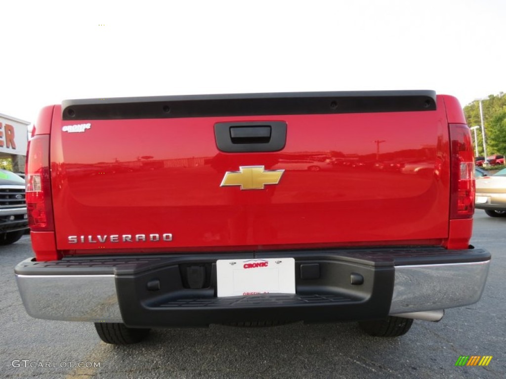 2011 Silverado 1500 Extended Cab - Victory Red / Dark Titanium photo #6