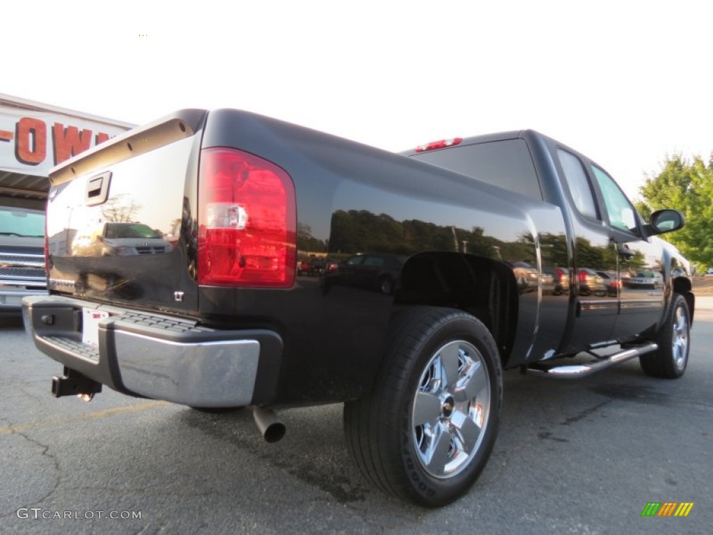 2009 Silverado 1500 LT Extended Cab - Black / Light Cashmere photo #7