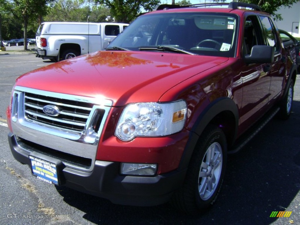 2010 Explorer Sport Trac XLT 4x4 - Sangria Red Metallic / Charcoal Black photo #1