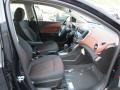 Jet Black/Brick 2013 Chevrolet Sonic LT Sedan Interior Color