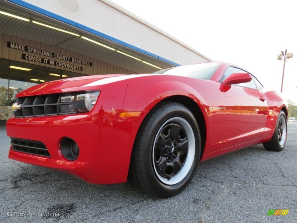 Victory Red 2013 Chevrolet Camaro LS Coupe Exterior Photo #71317908