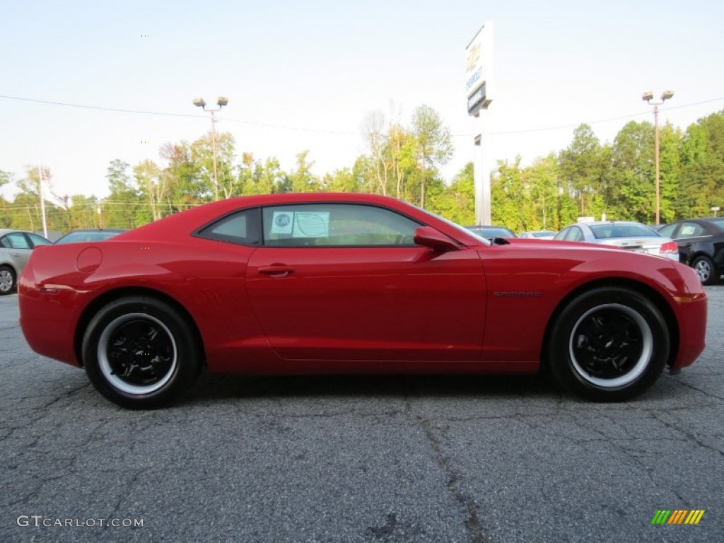 2013 Camaro LS Coupe - Victory Red / Black photo #7