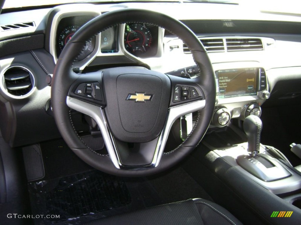 2013 Chevrolet Camaro LT Coupe Black Steering Wheel Photo #71318043