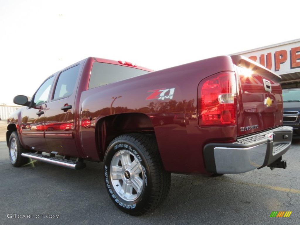 2013 Silverado 1500 LT Crew Cab 4x4 - Deep Ruby Metallic / Light Cashmere/Dark Cashmere photo #4