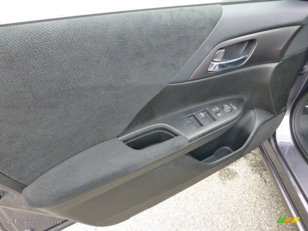 2013 Honda Accord LX Sedan Black Door Panel Photo #71318647