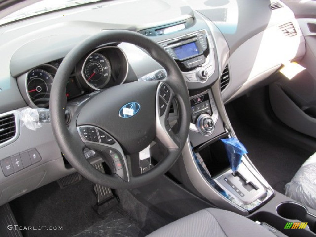 2013 Elantra GLS - Atlantic Blue / Gray photo #6