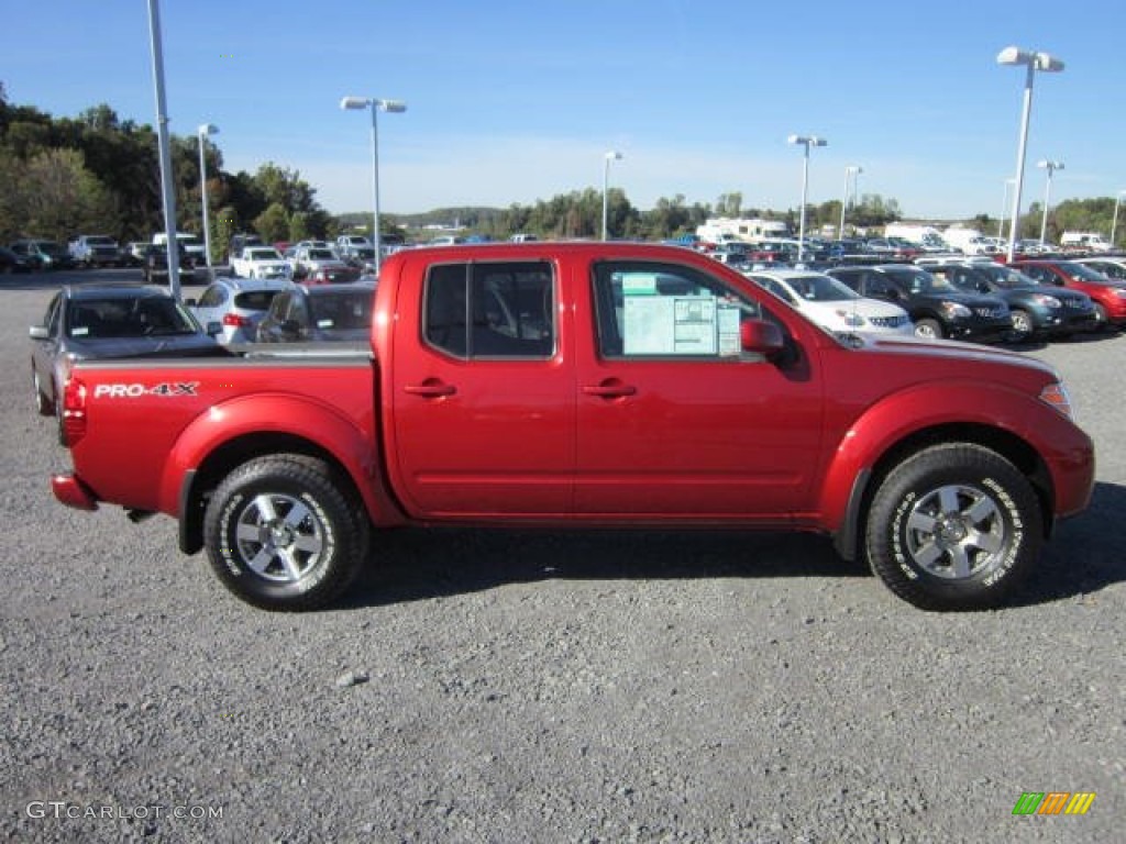 Lava Red 2012 Nissan Frontier Pro-4X Crew Cab 4x4 Exterior Photo #71324575