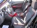 Black/Red/Red Trim 2012 Nissan Juke SV AWD Interior Color