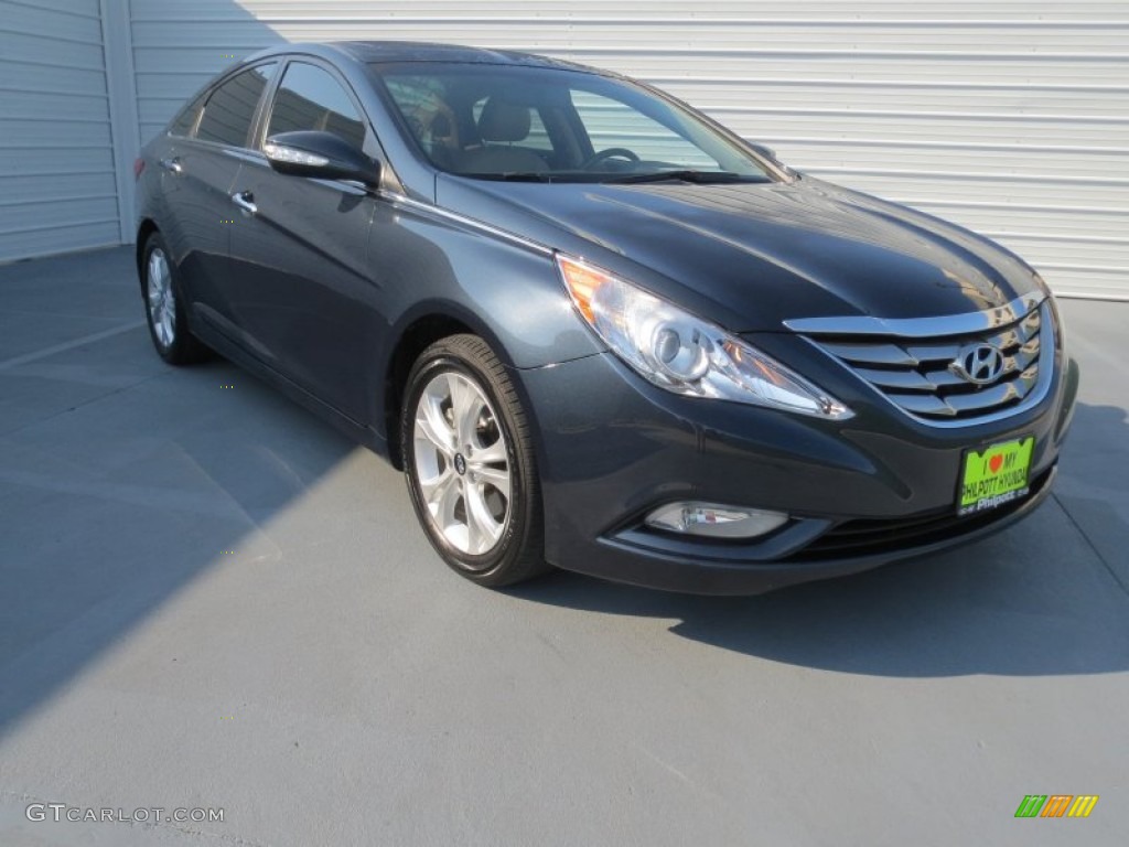 2011 Sonata Limited - Pacific Blue Pearl / Camel photo #1
