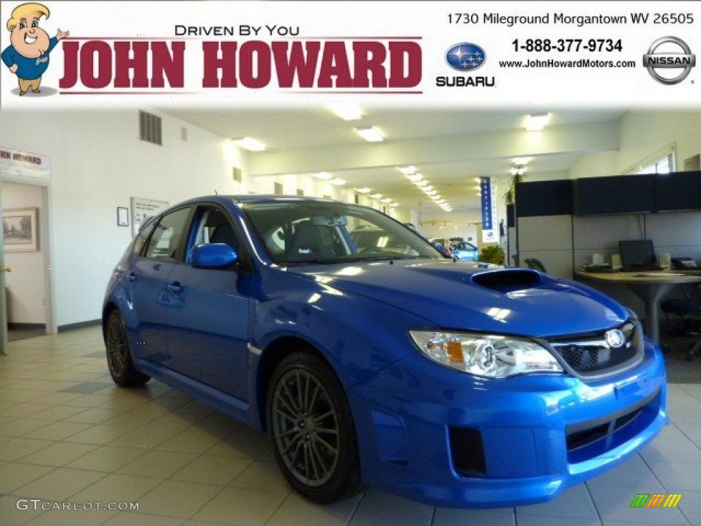 2013 Impreza WRX 5 Door - WR Blue Pearl / WRX Carbon Black photo #1