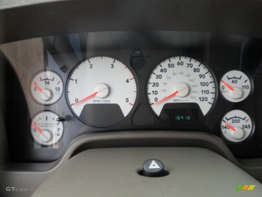 2008 Dodge Ram 5500 HD Laramie Quad Cab 4x4 Flat Bed Gauges Photo #71329841