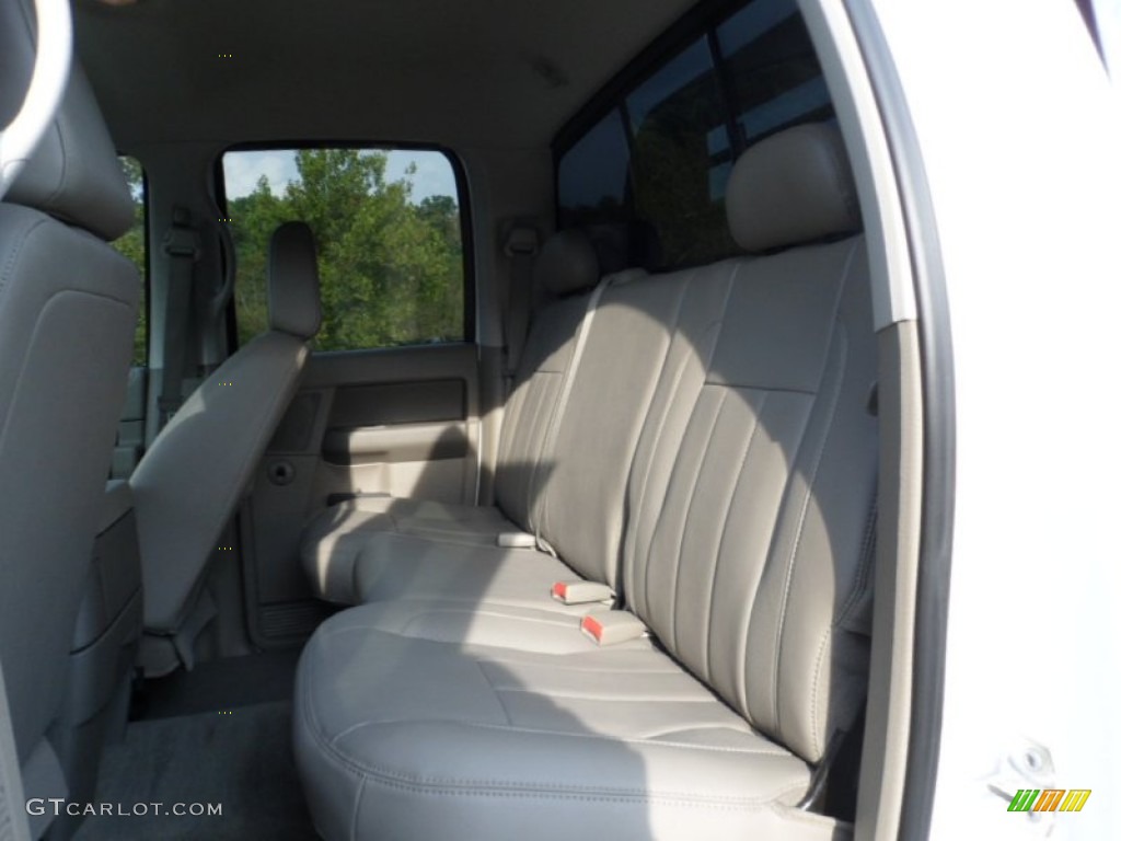 2008 Dodge Ram 5500 HD Laramie Quad Cab 4x4 Flat Bed Rear Seat Photo #71329892