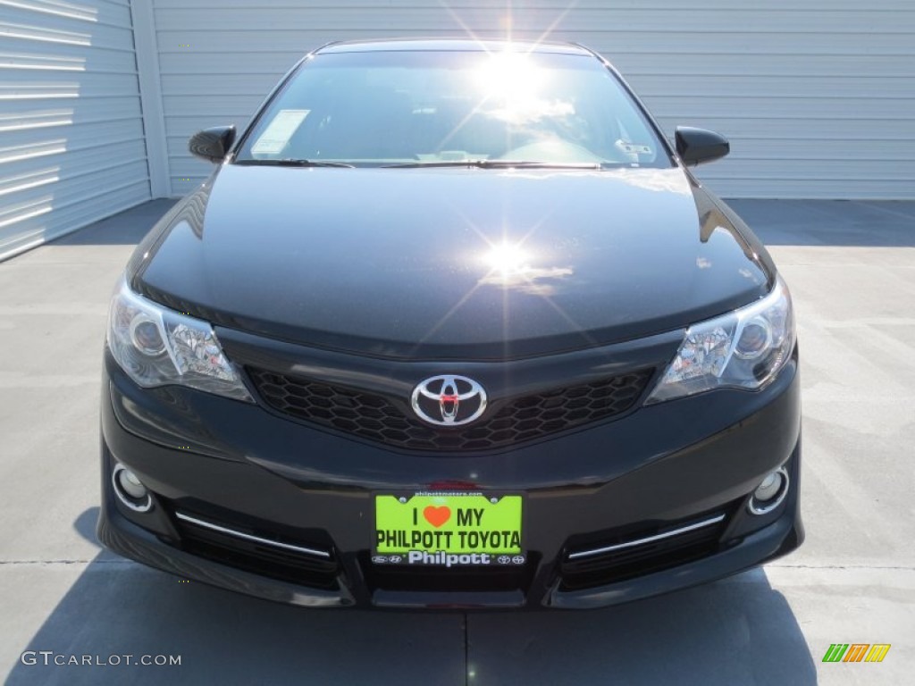 2012 Camry SE - Attitude Black Metallic / Black photo #7