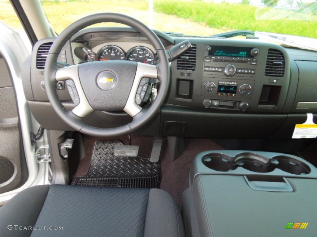 2013 Silverado 1500 LT Extended Cab - Silver Ice Metallic / Ebony photo #16