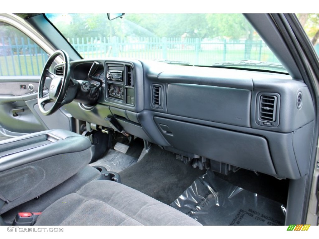 2002 Silverado 2500 LS Extended Cab 4x4 - Light Pewter Metallic / Medium Gray photo #62