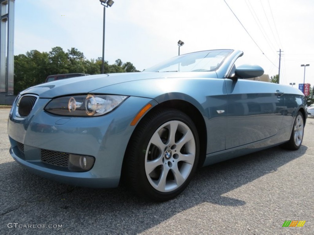 2008 3 Series 335i Convertible - Atlantic Blue Metallic / Cream Beige photo #3