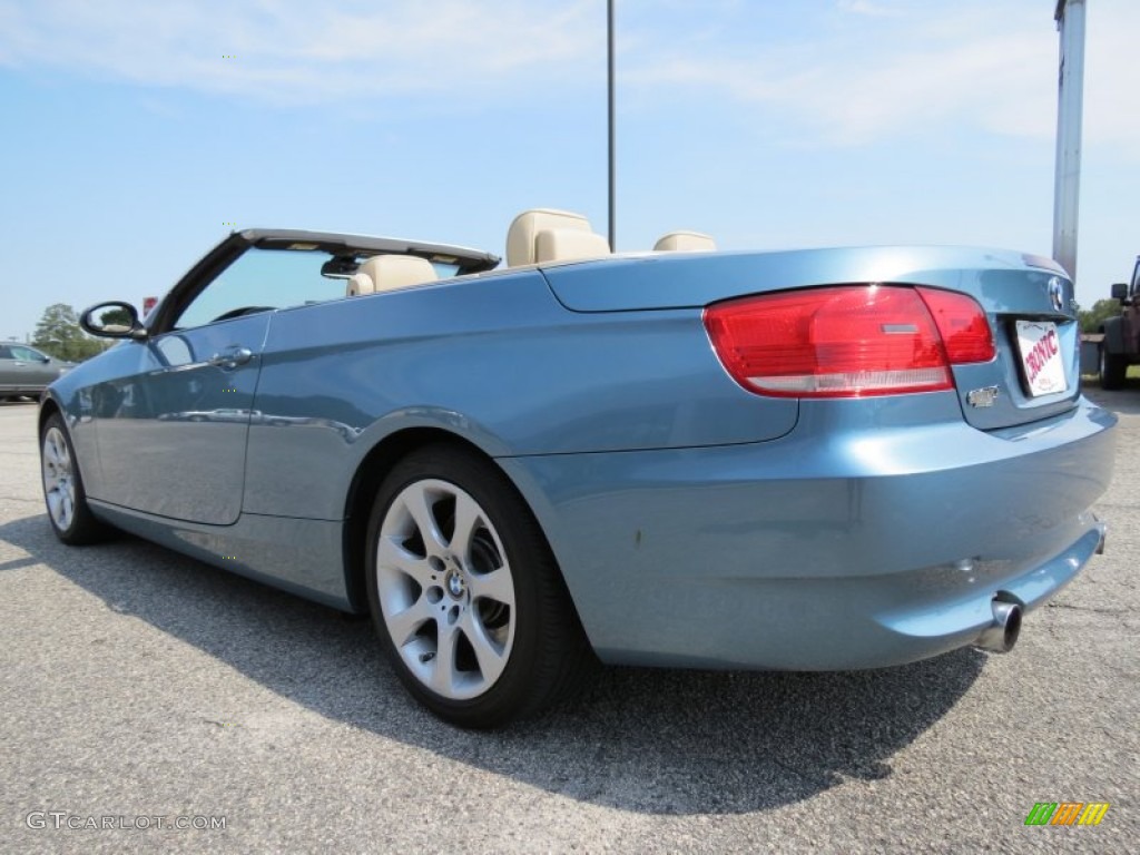 2008 3 Series 335i Convertible - Atlantic Blue Metallic / Cream Beige photo #5